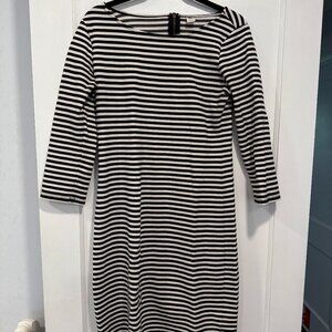 Old Navy Black and White Striped Dress - Size M